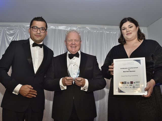 Best New Business - winners Mike Greene, Trade Mastermind and runners-up Abby Royal from Royal Tails Dog Grooming
