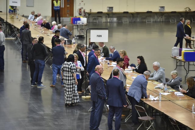 City Council local election count at the East of England Arena