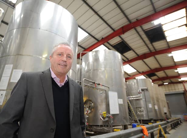 Adrian Posnett, managing director of Oakham Ales in Peterborough which is enjoying the taste of success as sales rise.