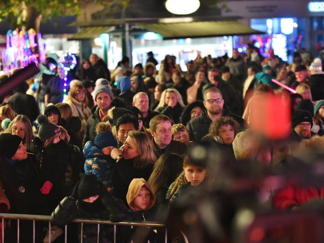 Switching on of the Christmas lights in Cathedral Square 2024.