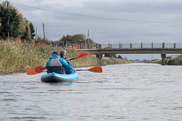 Approaching a bridge near Ramsey Forty Foot