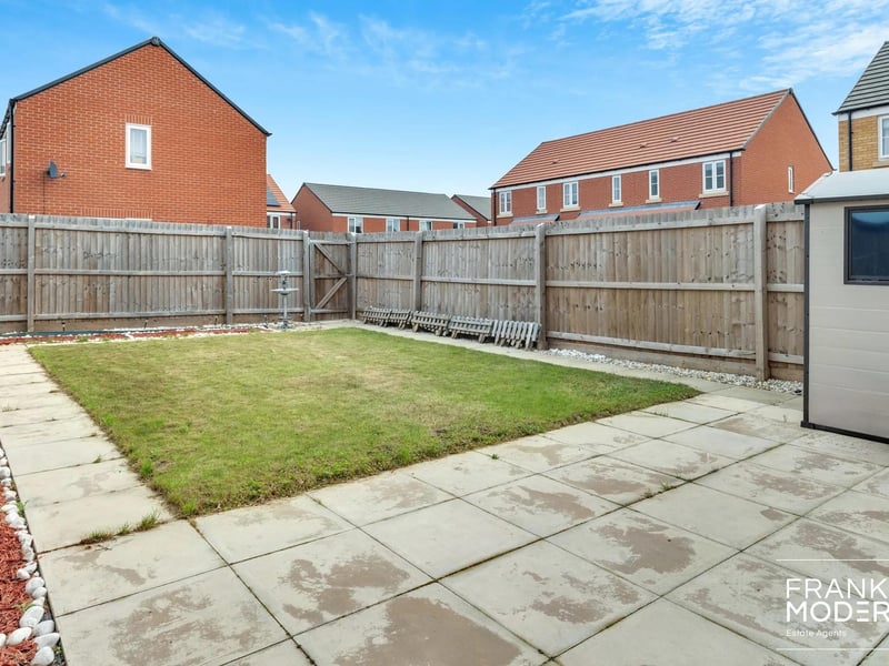 The rear garden
