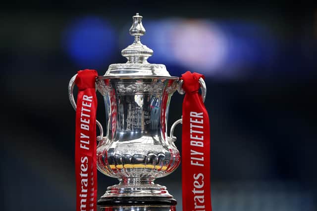 The FA Cup trophy. (Photo by Alex Pantling/Getty Images)