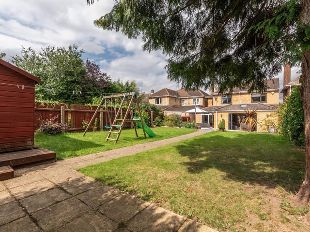 A view of the rear garden