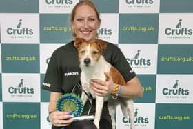 Becci Hodson and her rare breed Kromfohrländer, Jaffa, came second in their class at Crufts 2023.