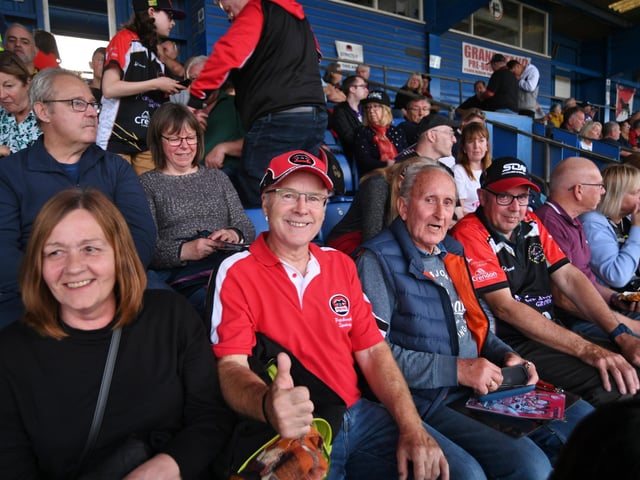Fans in the stand.
