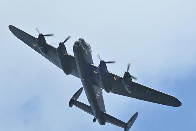 The Lancaster gave a spectacular display in the skies above the city this year
