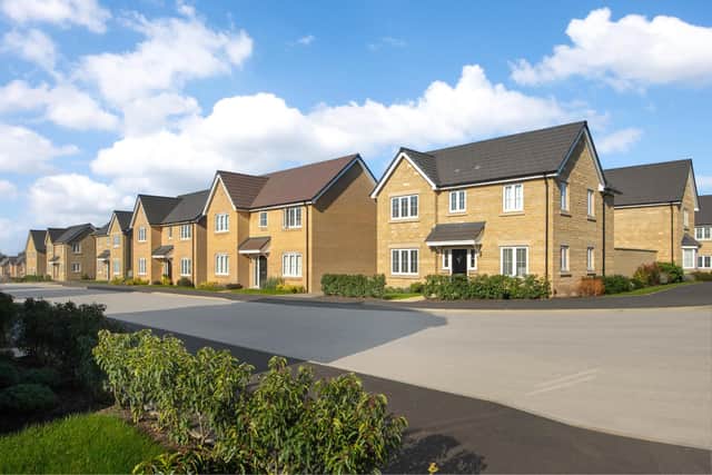 A street scene at Bellway’s Elder Brook development in Peterborough, where a new community is forming.