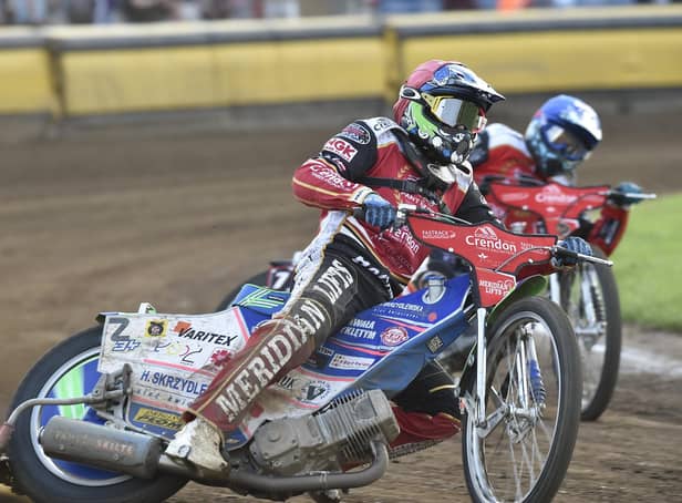 Hans Andersen partners Chris Harris for Panthers in the Premiership pairs event at King's Lynn.