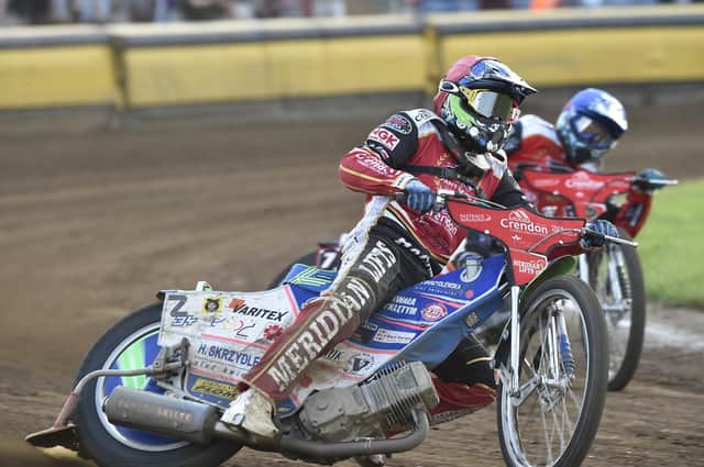 Hans Andersen partners Chris Harris for Panthers in the Premiership pairs event at King's Lynn.
