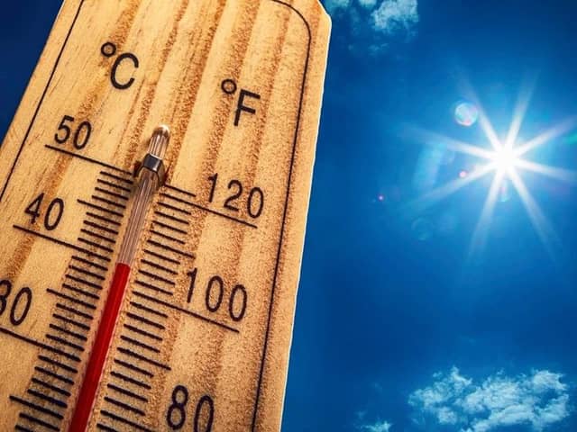 A hot weather warning has been issued