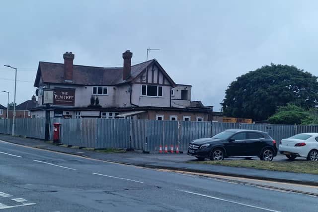 The Elm Tree Tavern on Garton End Road.