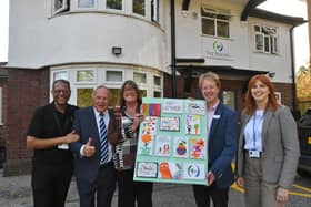 Opening of The Beeches Independent School at Thorpe Road by  Peterborough MP Paul Bristow with CEO Karim Lalani,  Barry Fry, director of operations Rebecca Ovellani and head teacher Abigail Brown