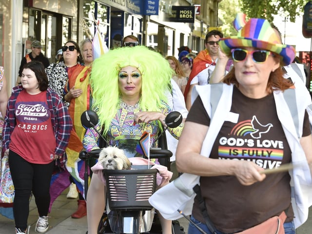 A parade was first held through the city centre.