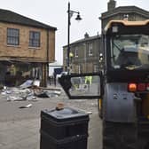 The scene after the ram raid at the Nationwide building society in Whittlesey last month