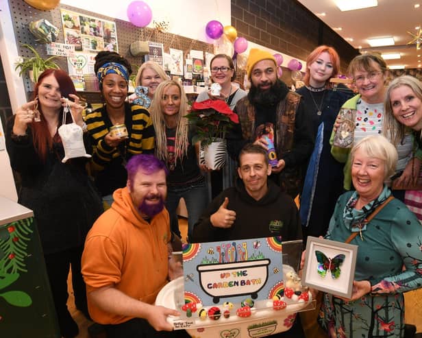 The opening of Up The Garden Bath's new shop at the Queensgate Shopping Centre in Peterborough.