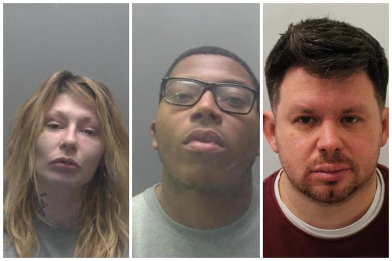 The faces of some of the crooks jailed for offences in and around Peterborough in January 2024
