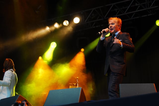ABC's Martin Fry performs at the Embankment Back to the Eighties concert