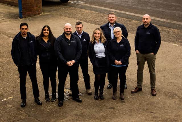 The team at Flagship Partners, which has moved to new premises in Fengate, Peterborough.