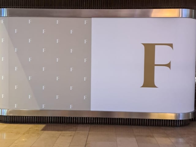 New signage at Peterborough's Queensgate Shopping Centre shows that retailing giant the Frasers Group, is on its way to the city.