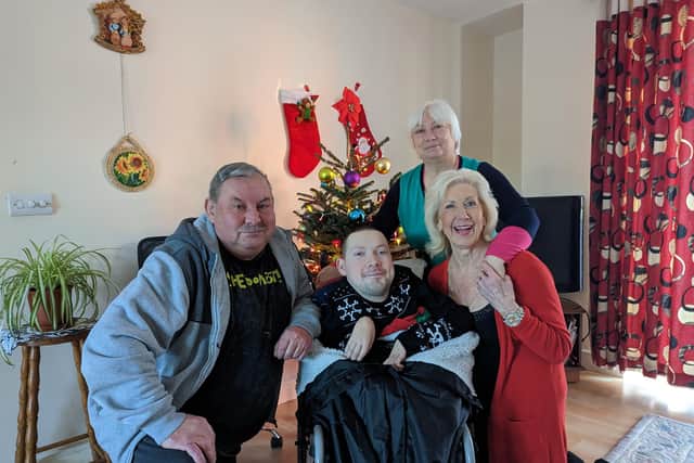 Max, Sveta and Vasiliy Yaschenko with Rosie Sandall