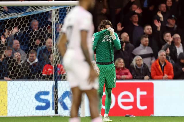 Posh goalkeeper Nicholas Bilokapic during the game at Wycombe Wanderers. Photo: Joe Dent/theposh.com.