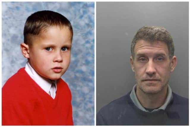 James Watson (right) was sentenced ‘as though a 13-year-old’ when he was handed a 15-year jail term in June 2022 (image: Cambridgeshire Police)