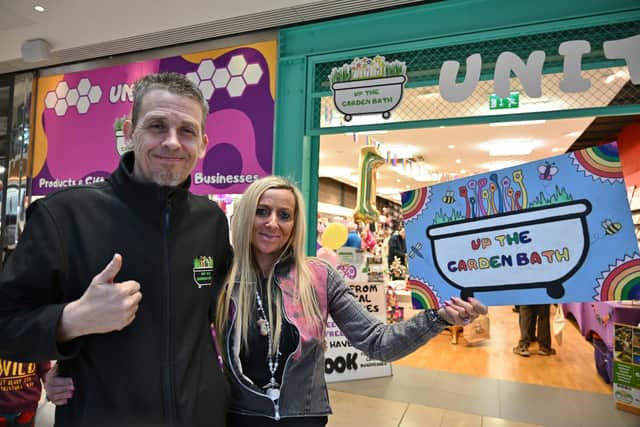 Peterborough's Up the Garden Bath co-founders Dave Poulton and Kez Hayes-Palmer