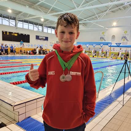 James Cash won two bronze medals at the Lincs County Champs.
