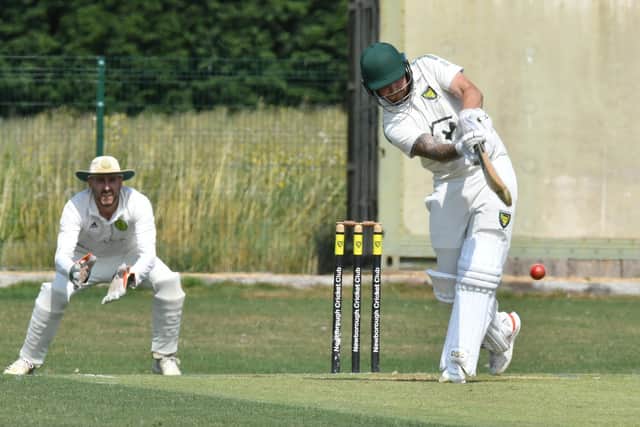 David Cooper batting for Newborough in a South Lincs Championship win over Boston at St Martin's Road on Saturday. Photo: David Lowndes.