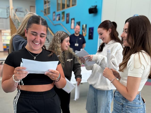 IN PICTURES: A Level results day in Peterborough as students celebrate ...
