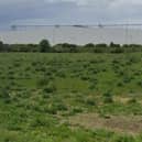 The development site off Staplee Way,. Peterborough, and close to the Tesco distribution centre