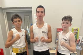 From the left, Oliver Plumb, Dylan Watt and Patrick James Maughan