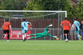 Action from Peterborough Sports v Rushall Olympic at the weekend. Photo Darren Wiles.