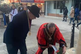 Cllr Alan Dowson was mayor last year, and carried out the ceremony in Bridge Street