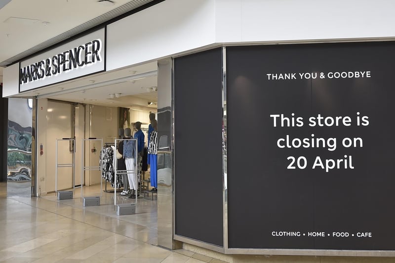 Marks and Spencer closed its Foo Hall and clothing department in the Queensgate Shopping Centre, Peterborough, on Saturday (April 20).