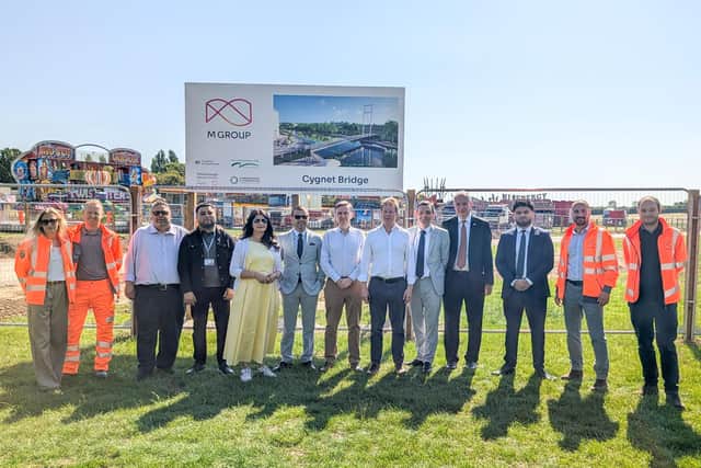 New £8.3m Cygnet Bridge hailed as a real 'landmark' and 'important for ...