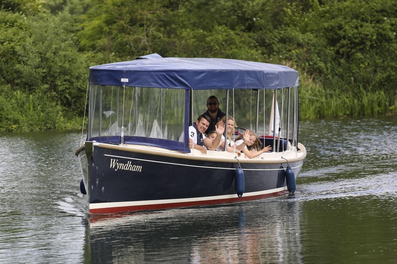 Enjoy a tranquil 45-minute  trip around Overton Lake and onto the River Nene on an electrically-powered passenger boat.
