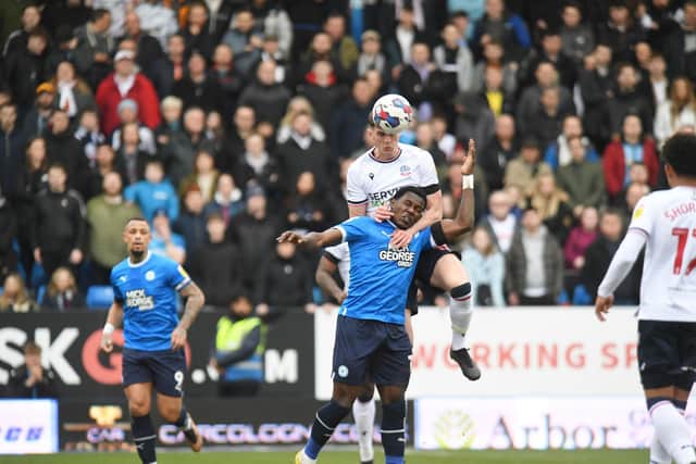 Ephron Mason-Clark in action for Posh against Bolton. Photo: Joe Dent/theposh.com.