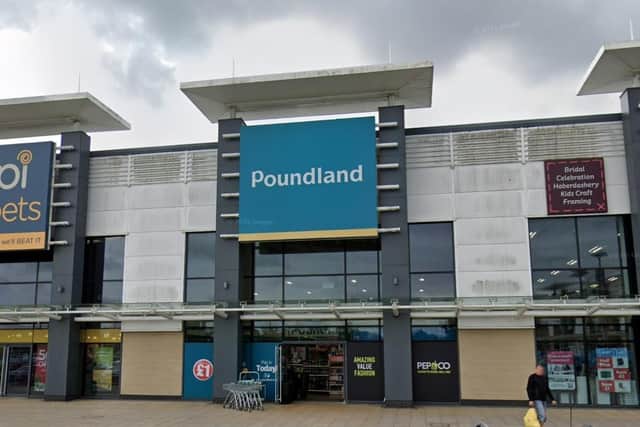 Poundland at Brotherhood Retail Park in Peterborough.
