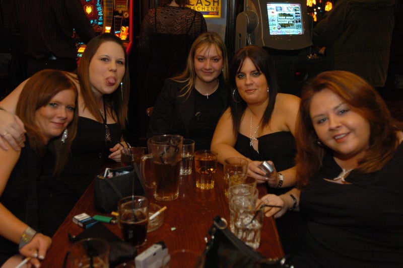 Seeing in the new year at The College Arms in Peterborough in 2004