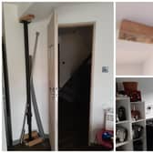 Photos issued by Peterborough City Council show structural issues in the home