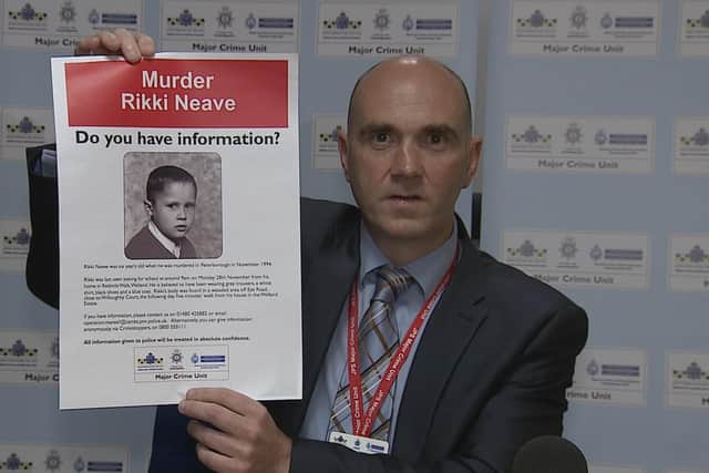 Paul Fullwood, launching the cold case investigation