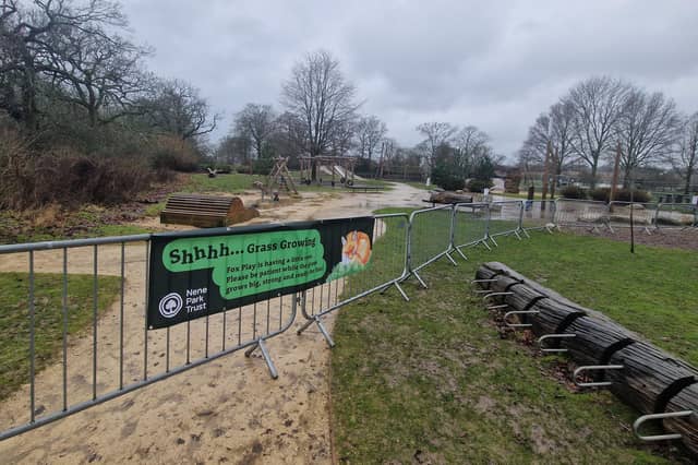 The closed off Fox Play area.