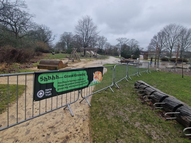 The closed off Fox Play area.