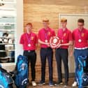 Milton's national junior champions, from the left, Kai Raymond, Charlie Pearce, Euan Herson (Captain), Jacob Williams.