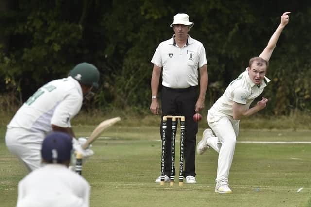 Stuart Dockerill took five wickets for Castor against City CC seconds. Photo: David Lowndes.