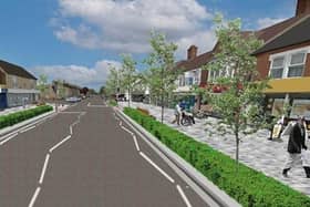 A computer generated image of proposed Lincoln Road regeneration scheme