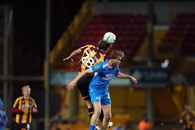 Danny Ormerod in action for Posh at Bradford City. Photo Joe Dent/theposh.com