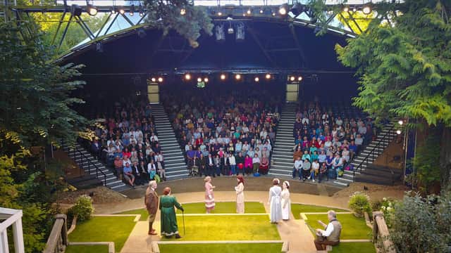 The outdoor theatre at Tolethorpe Hall